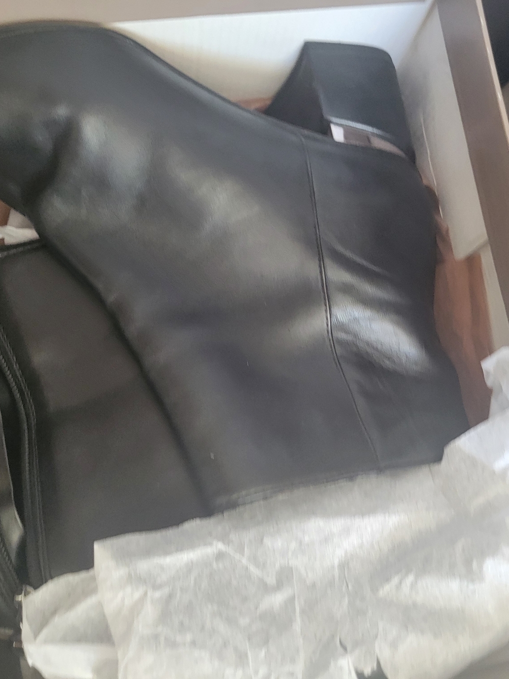 Franco Sarto Black Leather Booties
